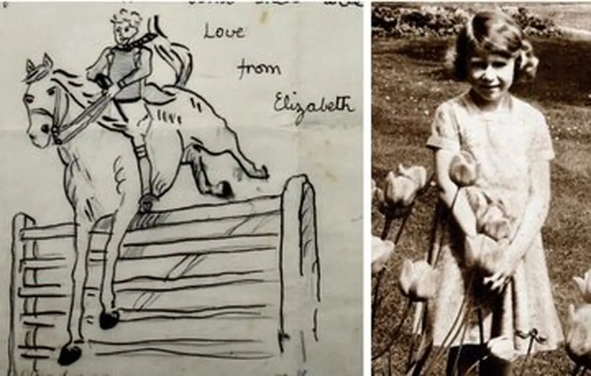 نامه دوران کودکی ملکه الیزابت در زیر یک تخت پیدا شد