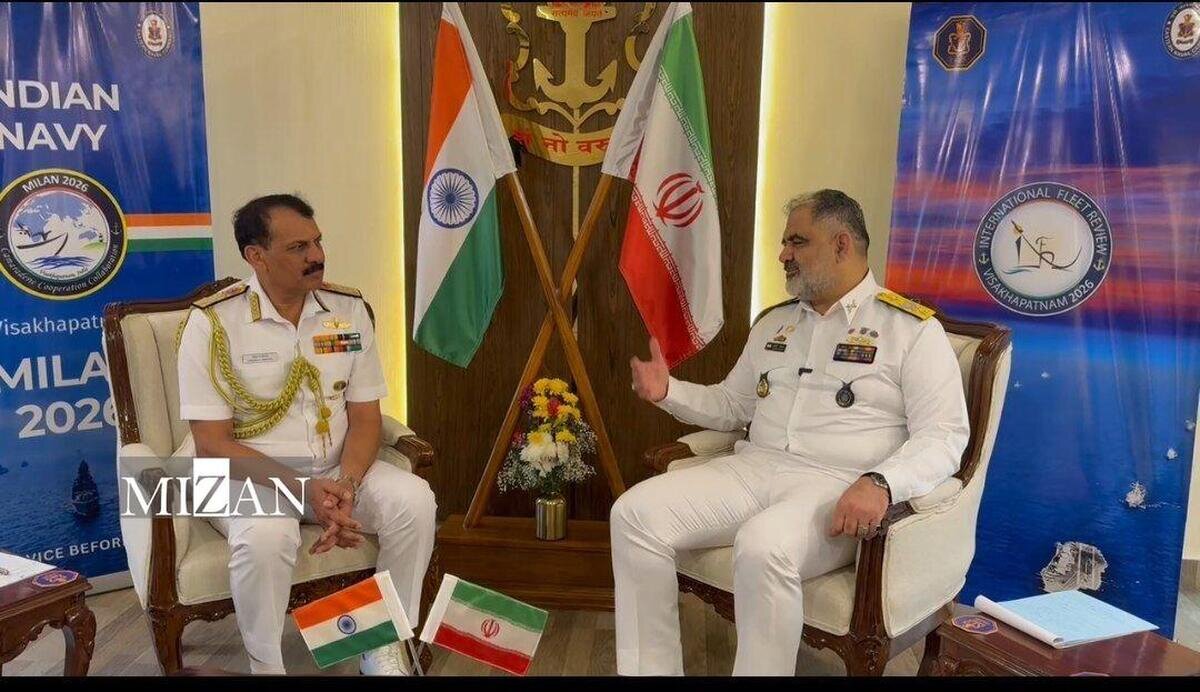 دیدار فرمانده نیروی دریایی ارتش جمهوری اسلامی ایران با فرمانده نیروی دریایی هند