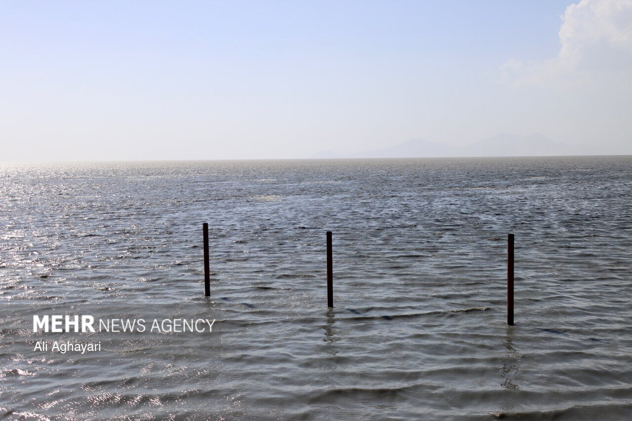 آخرین وضعیت دریاچه ارومیه در پی بارش‌های زمستانی