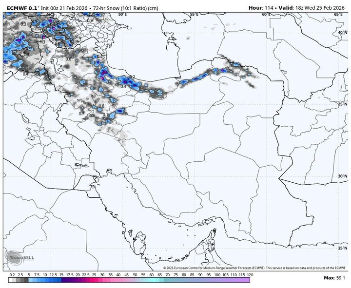ثبت کمینه دمای تاریخی ۱۰ درجه در تهران