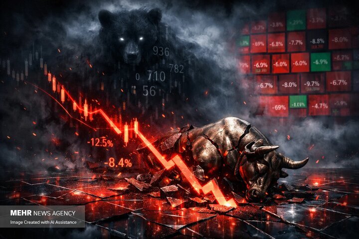 ریزش پیاپی شاخص کل بورس تهران؛ زیان سهامداران سر به فلک کشید