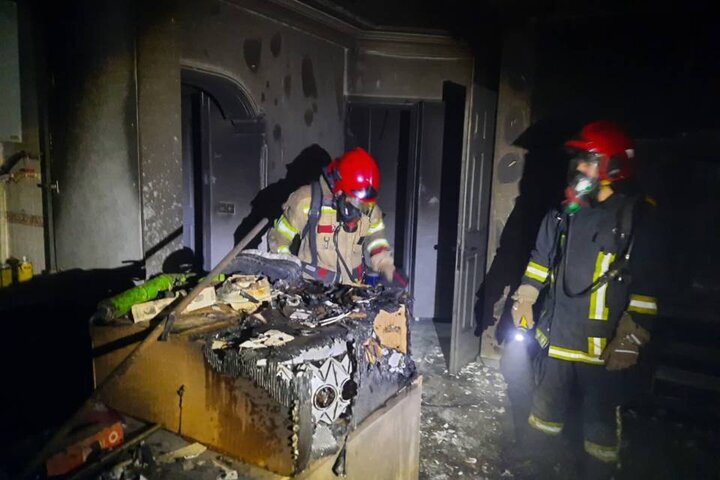 وقوع آتش‌سوزی در یک منزل ویلایی شهرک گلستان سمنان؛ حادثه مصدوم نداشت