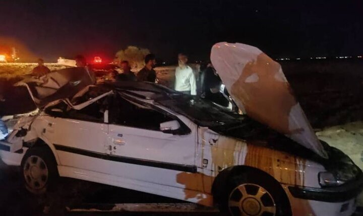 برخورد پژو پارس و ۴۰۵ در محور خورموج به کنگان ۴ مصدوم بر جای گذاشت