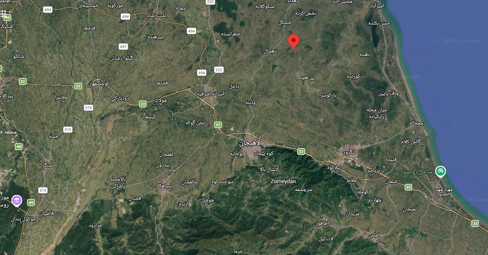 جزئیات و محل دقیق زلزله امروز گیلان / زمین لرزه ۴.۴ ریشتری رودبنه را لرزاند +عکس