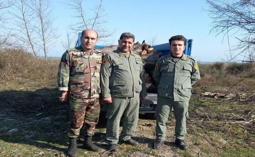 دستگیری دو قاچاقچی چوب در پناهگاه حیات وحش لوندویل آستارا