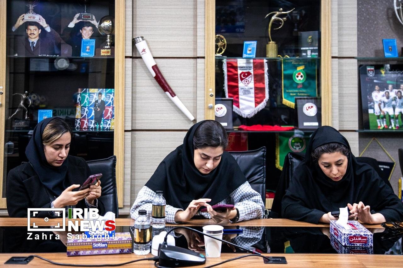 نشست خبری و تمرین تیم ملی فوتبال بانوان ایران پیش از اعزام به جام ملت‌ها