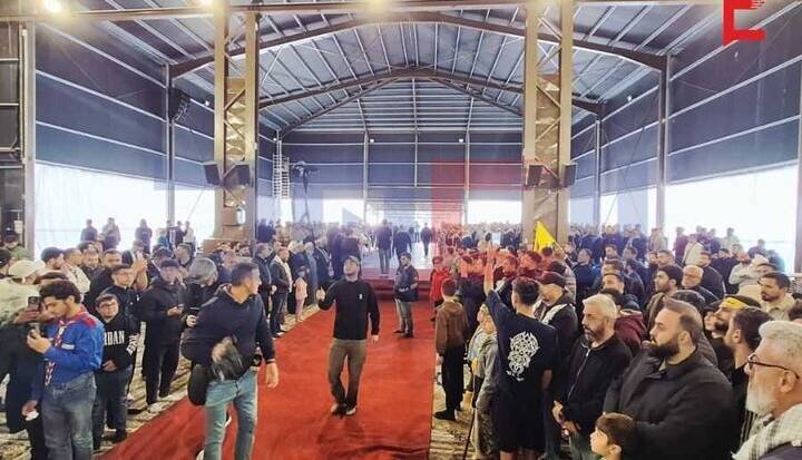 مراسم سالروز تشییع سید حسن نصرالله در لبنان برگزار شد