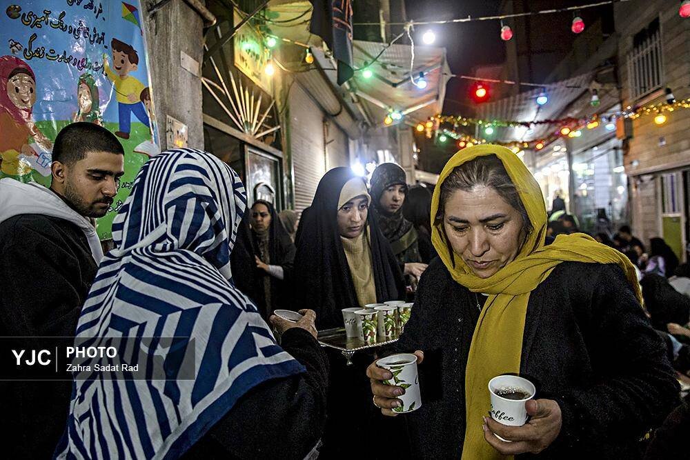 روایتی از مراسم «کوچه افطاری» در ماه مبارک رمضان تهران
