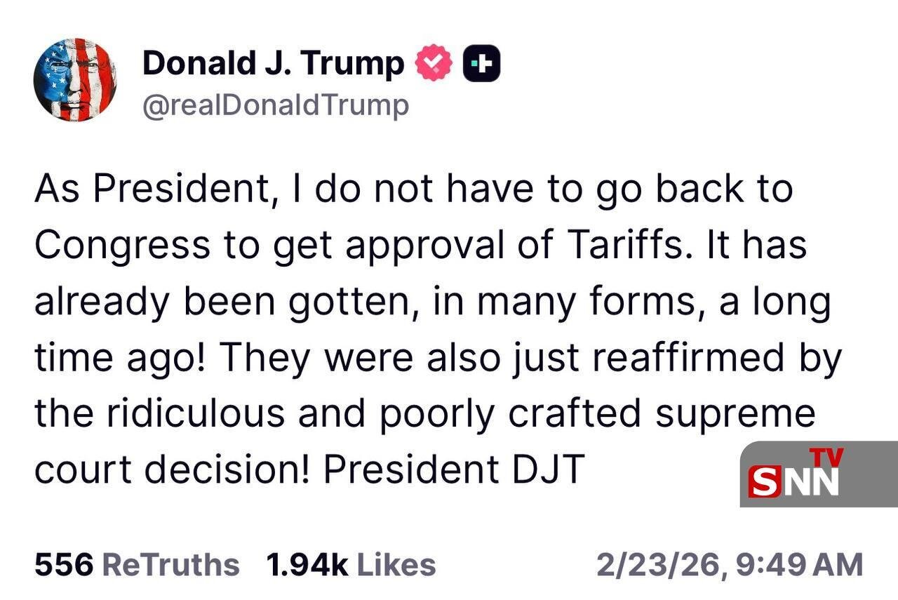 ادعای ترامپ: برای اعمال تعرفهها نیازی به بازگشت به کنگره ندارم + عکس