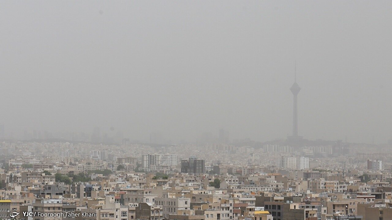 هوای تهران در وضعیت نارنجی و آلوده است