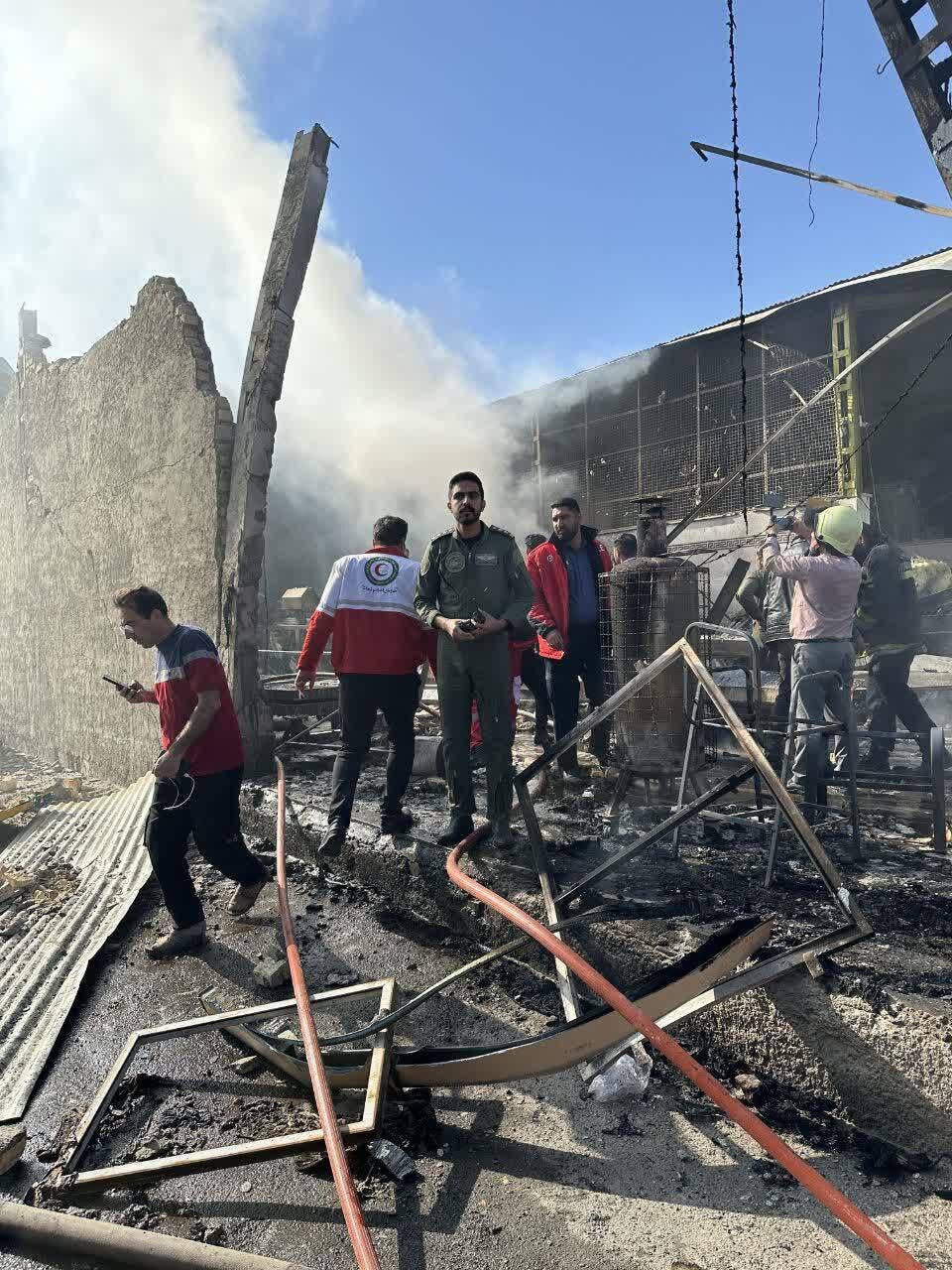 عکس/ تصاویری از محل سقوط بالگرد در درچه اصفهان