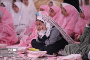 عکس/ مهمانی فرشته‌های روزه اولی در حرم رضوی