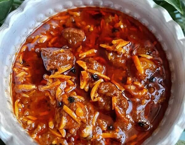خورشت خلال کرمانشاهی ؛ خوش طعم و مجلسی برای مهمانی های رمضان