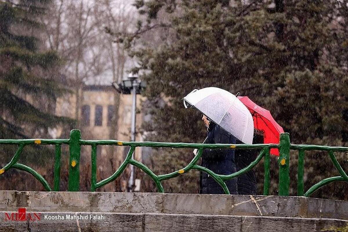 کاهش ۵ درجهای دمای تهران همزمان با تشدید بارشها در نیمه غربی