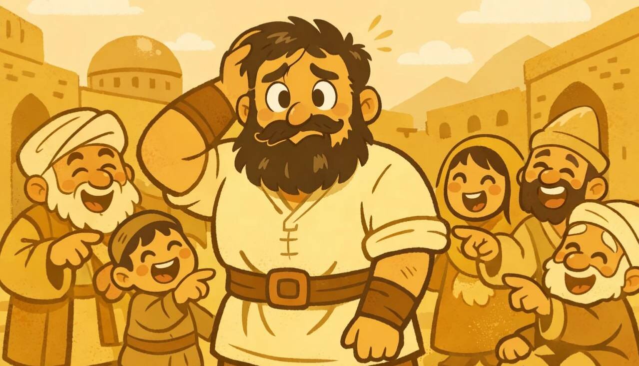 از ریشش گرفته و به سبیلش زده