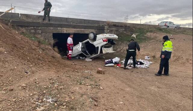 برخورد ۲ خودرو در محور چناران به قوچان و مصدومیت ۶ نفر