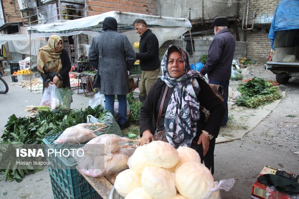 بازار محلی شهر زیراب سوادکوه
