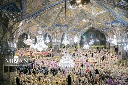 جشن عبادت و ضیافت افطار دختران روزه اولی در حرم مطهر رضوی