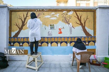 اجرای ۳۰ دیوارنگاره در آستانه نوروز - اصفهان