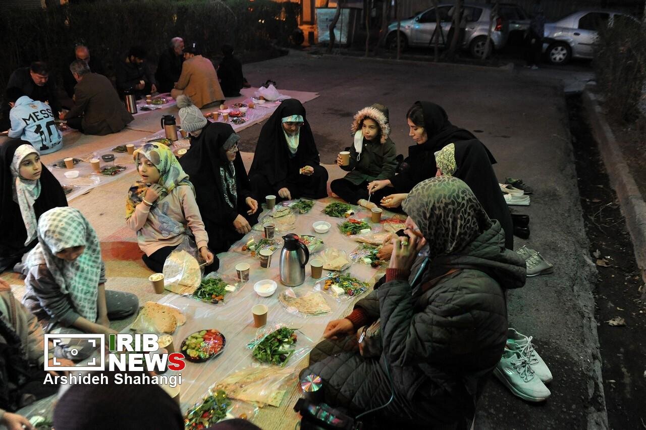 «کوچه افطاری» در ماه مبارک رمضان تهران