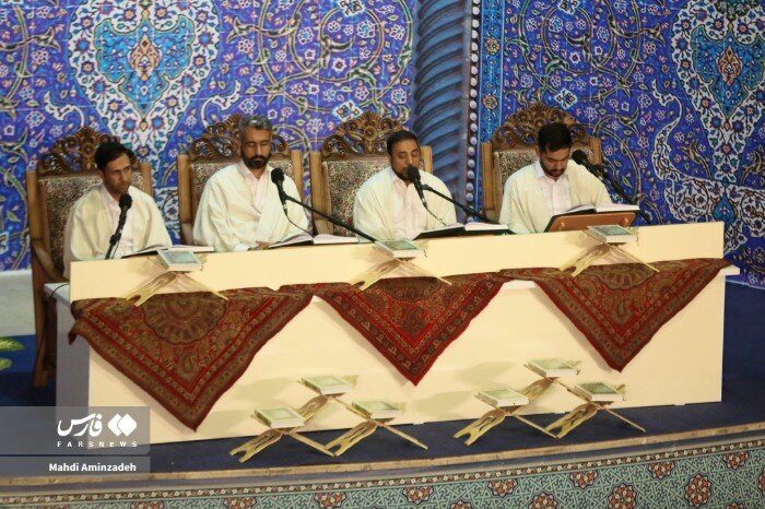 جمع‌خوانی قرآن کریم در حسینیه ثارالله کرمان