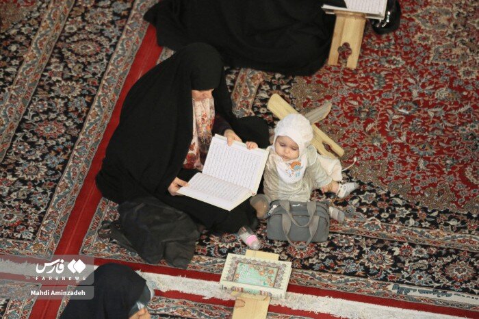 جمع‌خوانی قرآن کریم در حسینیه ثارالله کرمان