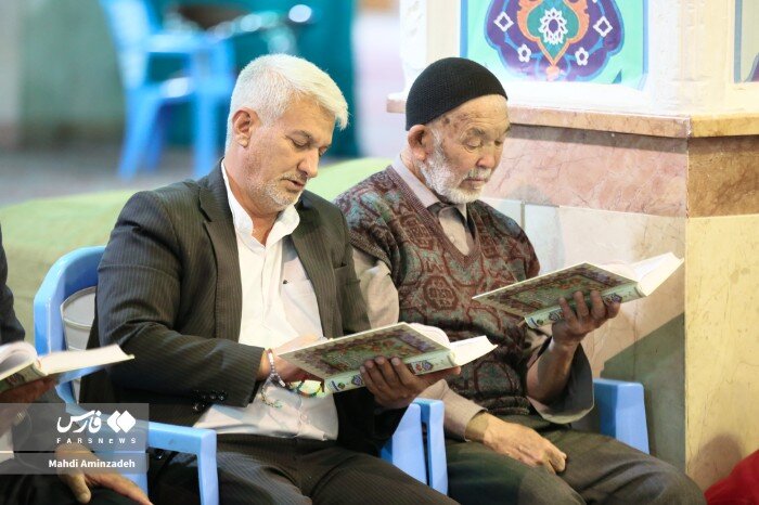 جمع‌خوانی قرآن کریم در حسینیه ثارالله کرمان