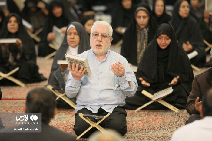 جمع‌خوانی قرآن کریم در حسینیه ثارالله کرمان