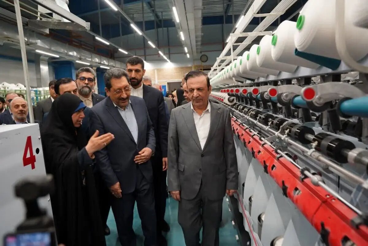 افتتاح شرکت نساجی ایران ریس البرز در قزوین
