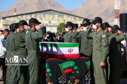 مراسم تشییع شهدای خلبان هوانیروز - اصفهان‎