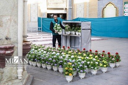 افطار در حرم کریمه اهل بیت (ع)
