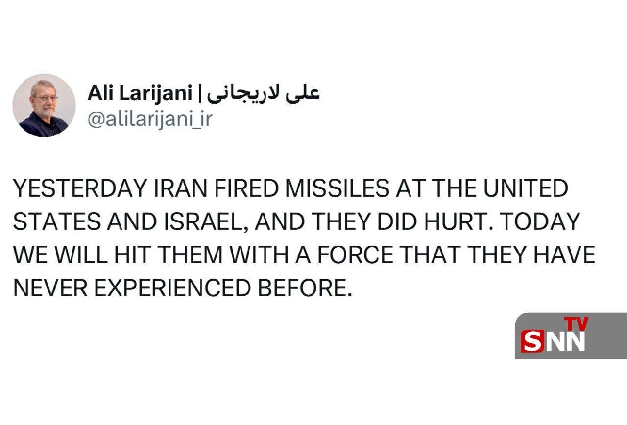 لاریجانی: موشک‌های ایران امروز دردناک‌تر شلیک خواهند شد