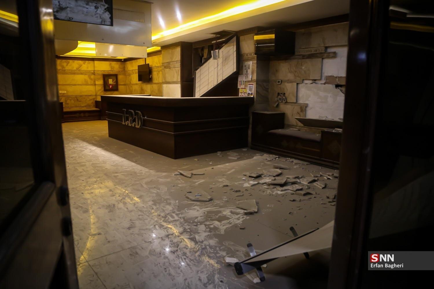 گزارش خبرنگار SNNTV از وضعیت بیمارستان گاندی و منازل مسکونی اطراف آن + فیلم و عکس