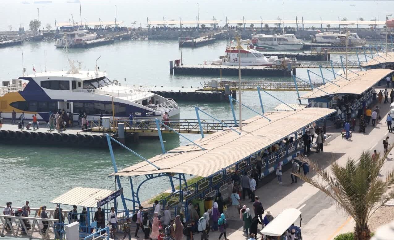 تردد مسافری در بنادر اصلی جزیره قشم عادی و پایدار است