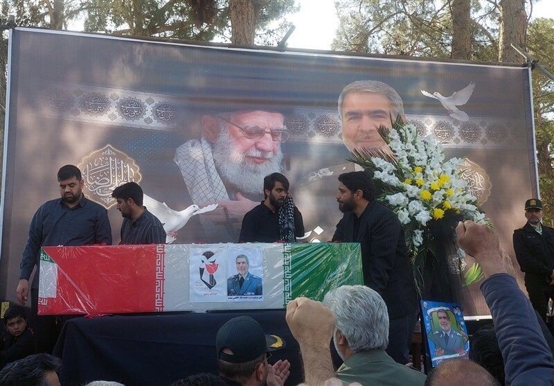شهید امیر سرتیپ محمدباقر کاظمی‌مقدم در گناباد تشییع شد