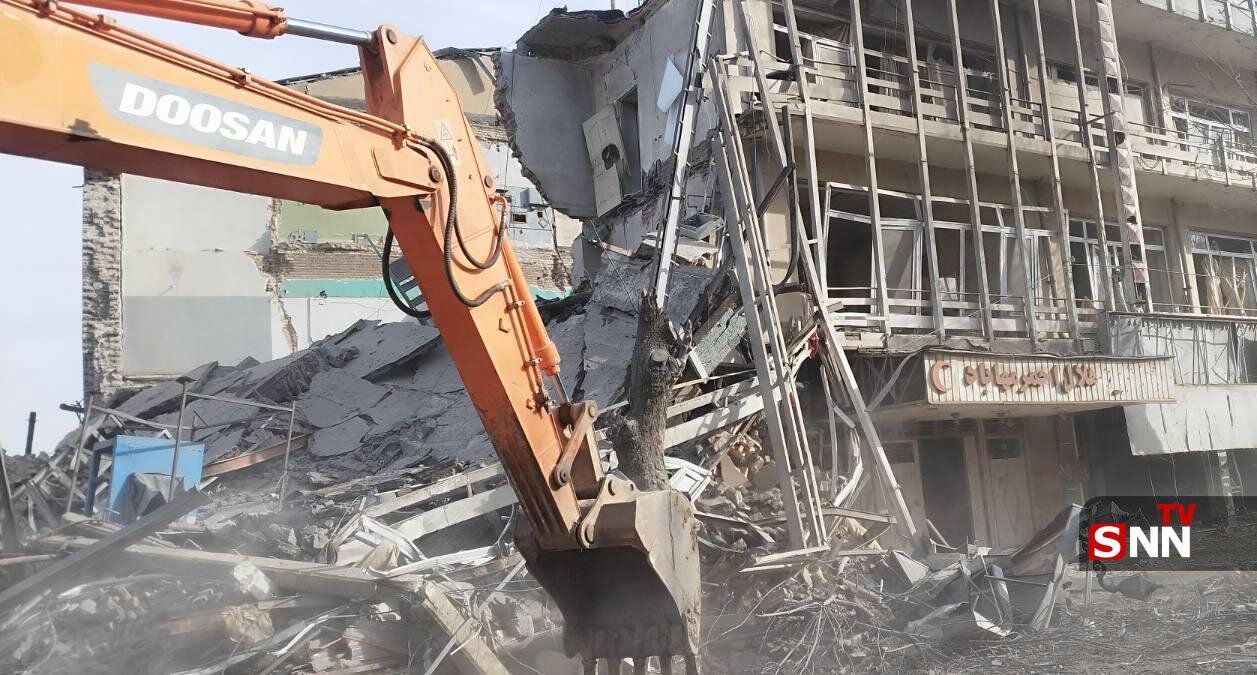 حمله جنایتکاران آمریکایی-صهیونی به ساختمان هلال احمر در مهاباد + فیلم