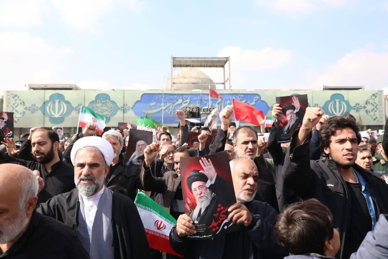 راهپیمایی مردم سمنان در محکومیت جنایات دشمن