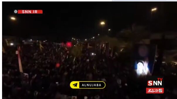 عزاداری عراقی‌ها با تشییع نمادین و باشکوه امام شهید خامنه‌ای در بغداد+ فیلم