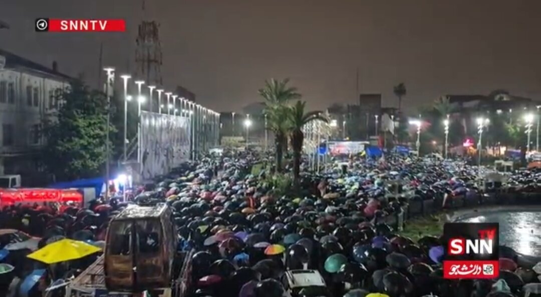 برگزاری مراسم احیای شب نوزدهم ماه مبارک رمضان در میعادگاه این شبهای شهر رشت+فیلم