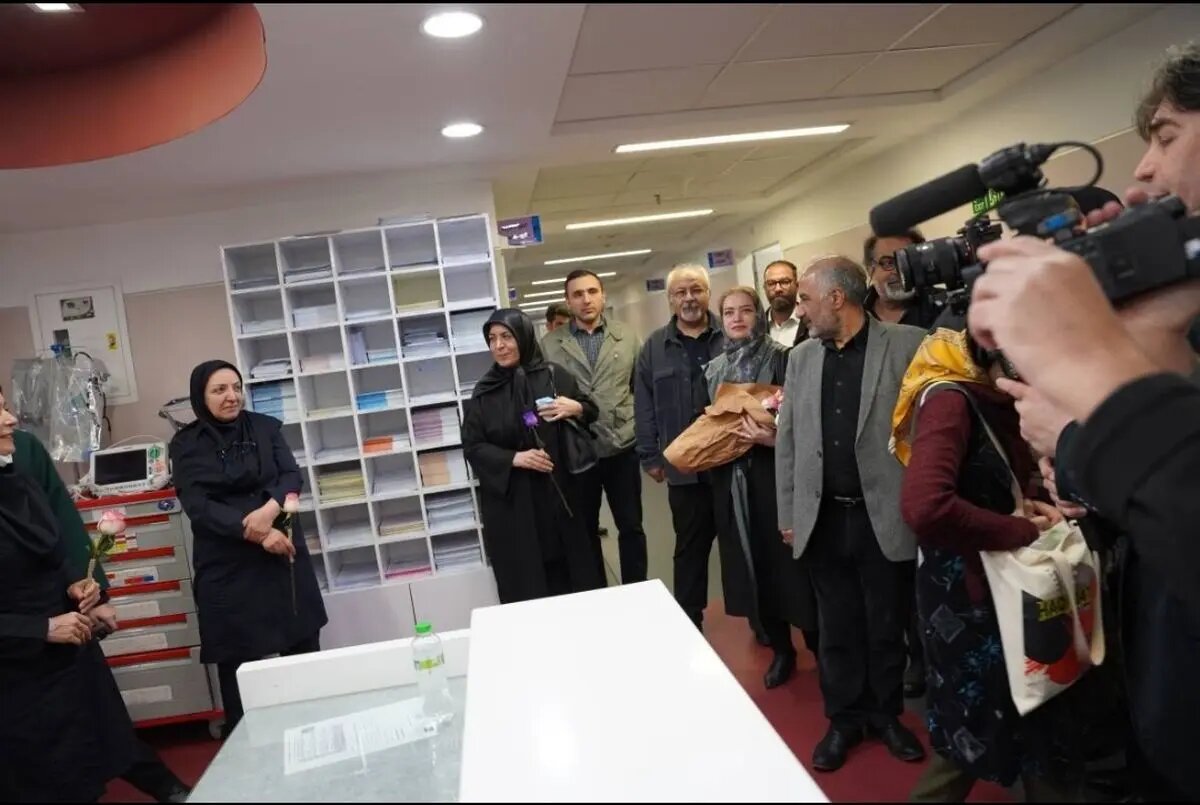 دیدار سینماگران با کادر درمان بیمارستانهای امام خمینی و شریعتی