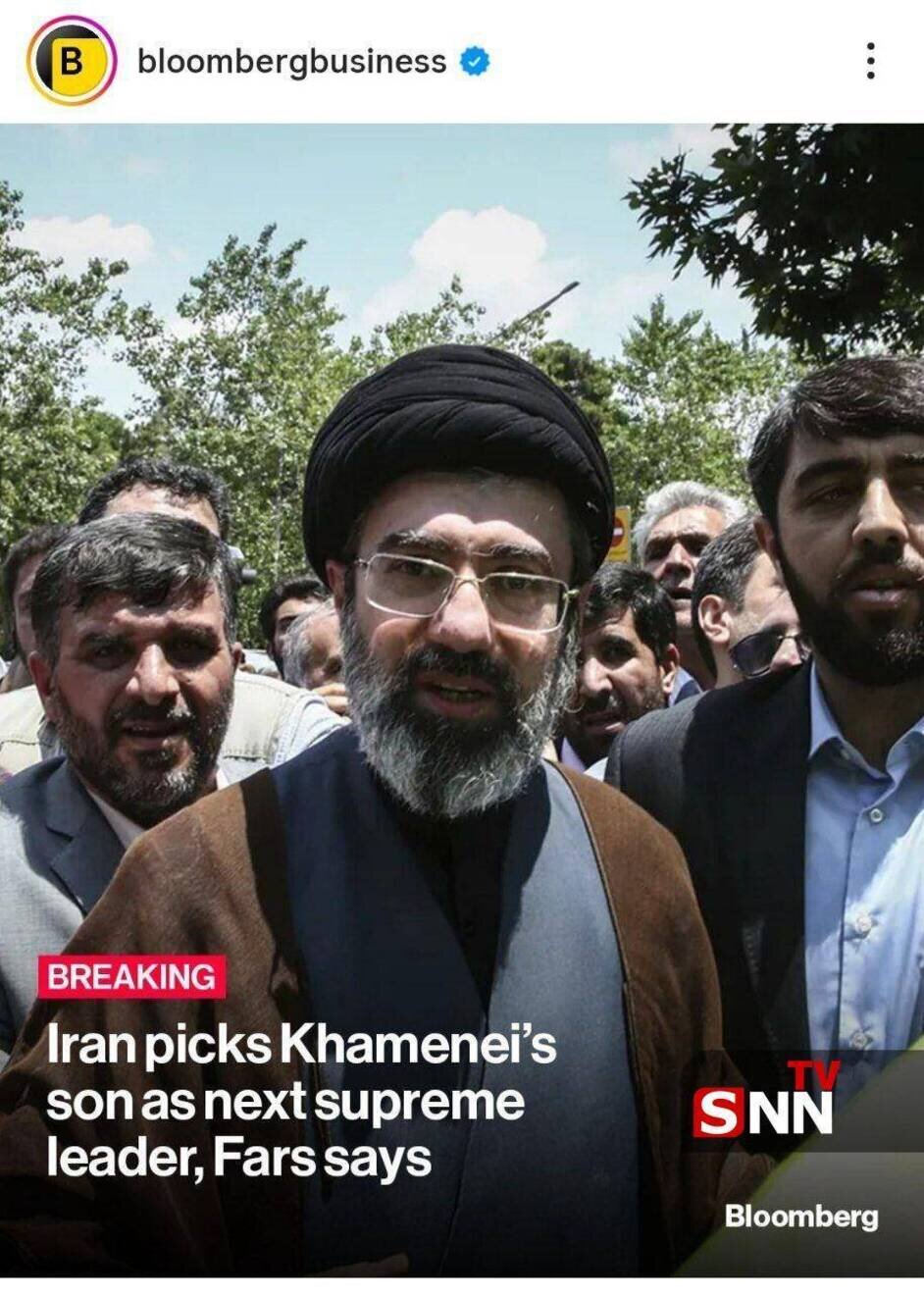 بازتاب انتشار خبر انتخاب حضرت آیت الله سید مجتبی خامنه‌ای به عنوان سومین رهبر انقلاب اسلامی + عکس