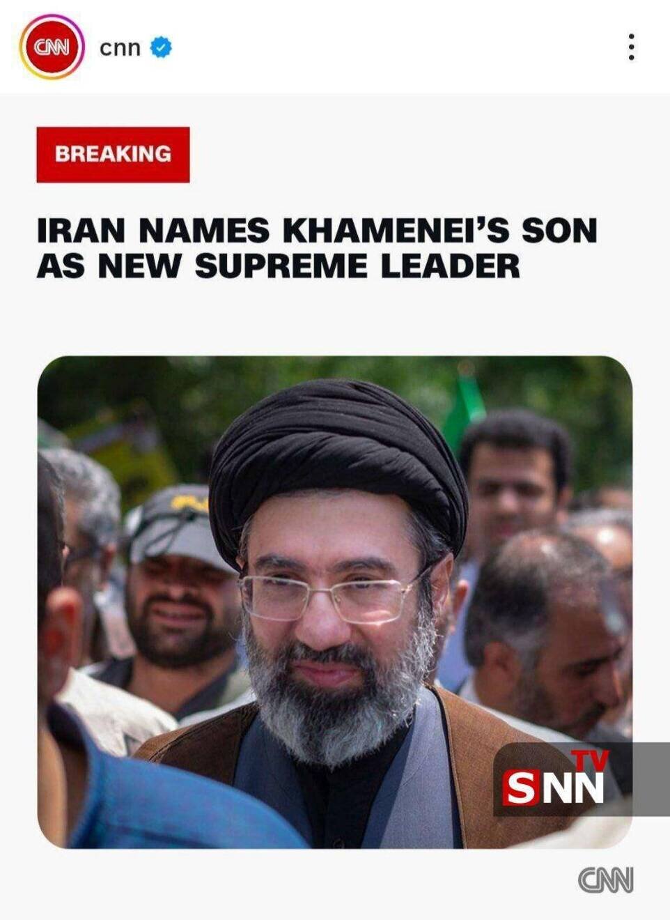 بازتاب انتشار خبر انتخاب حضرت آیت الله سید مجتبی خامنه‌ای به عنوان سومین رهبر انقلاب اسلامی + عکس