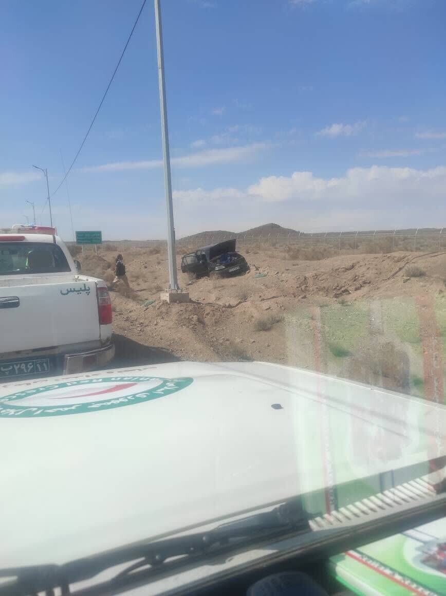 ۵ مصدوم براثر واژگونی پراید در جاده سبزوار به میامی