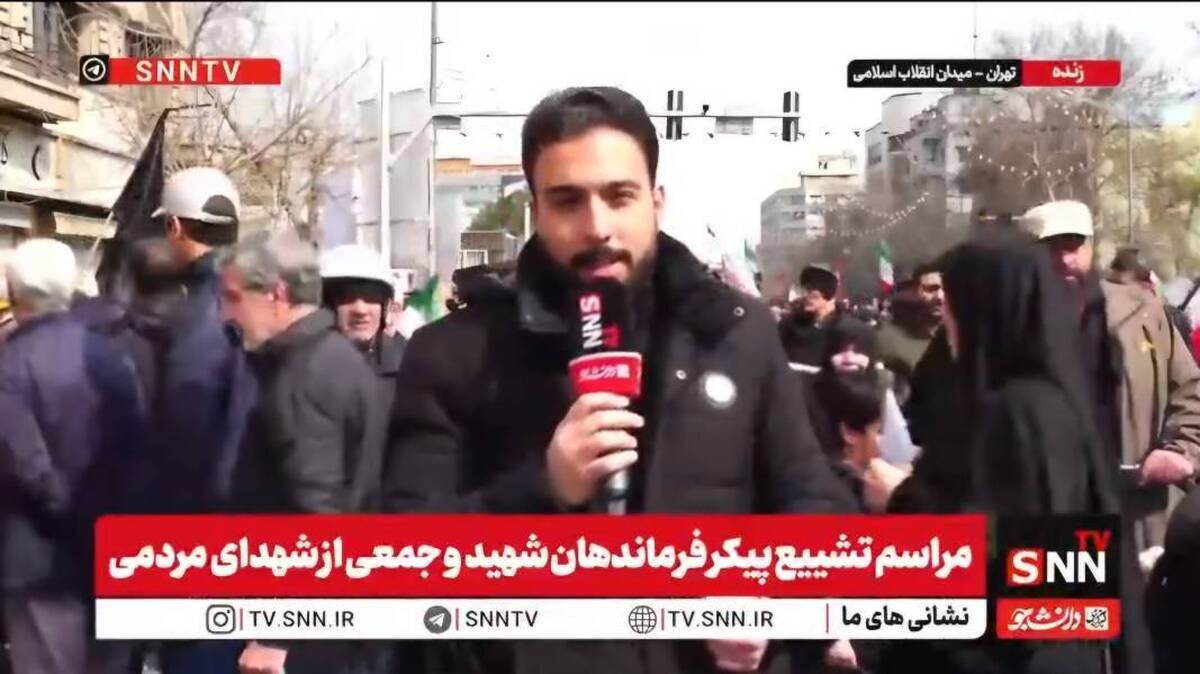 جمعیت گسترده مردم روزه دار تهران برای تشییع باشکوه شهدا + فیلم