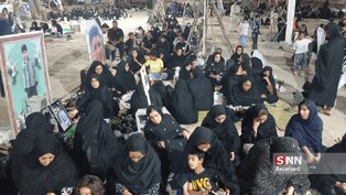 برگزاری مراسم شب‌قدر در مزار شهدای دانش‌آموز میناب+عکس