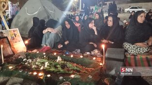 برگزاری مراسم شب‌قدر در مزار شهدای دانش‌آموز میناب+عکس