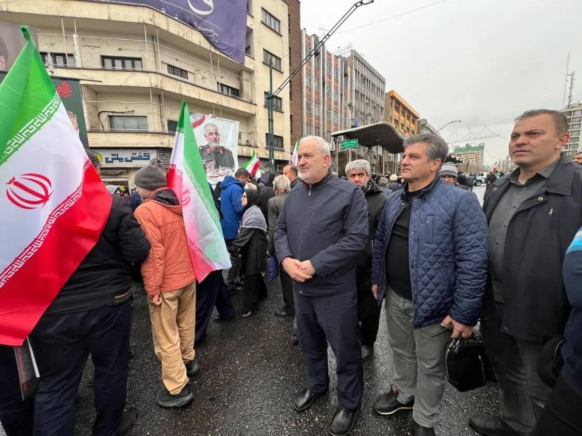 حضور وزیر نیرو در مراسم راهپیمایی روز قدس