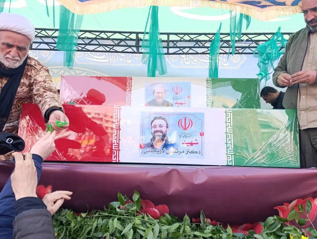 برگزاری مراسم تشییع شهیدان لاریجانی، سلیمانی و شهدای ناو دنا