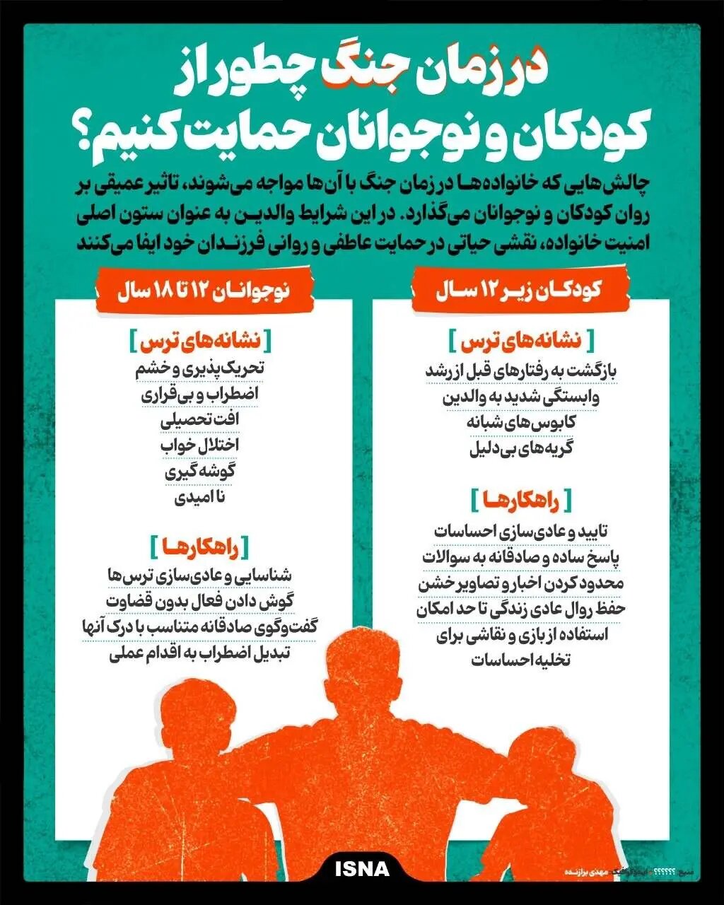 در زمان جنگ چطور از کودکان و نوجوانان حمایت کنیم؟