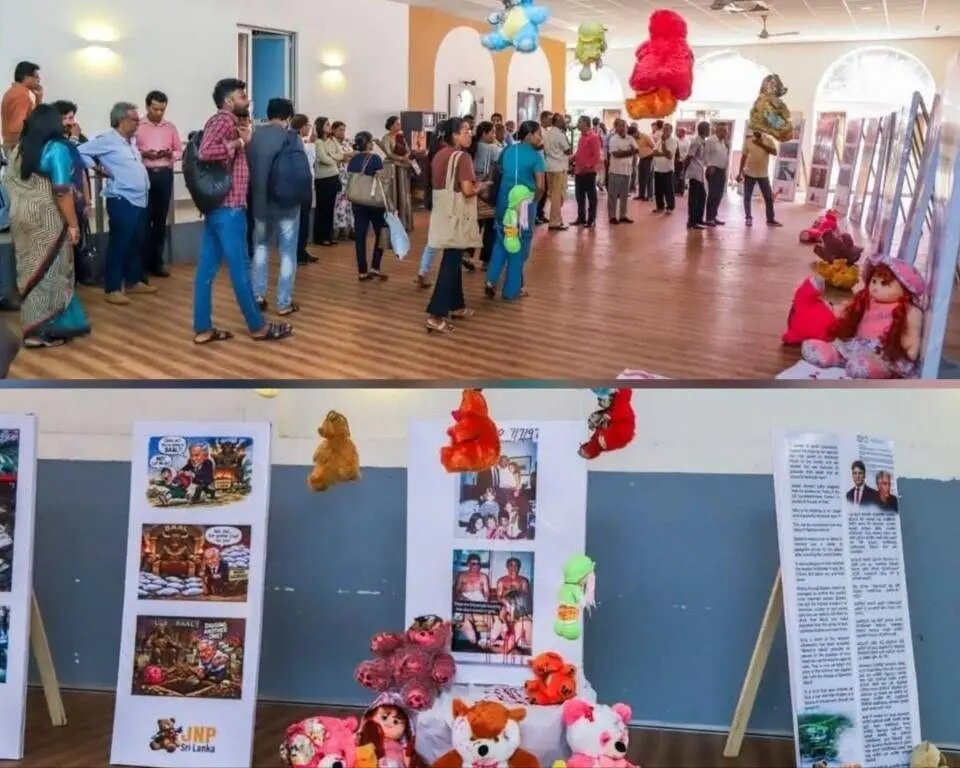 نمایشگاه جنایت آمریکا علیه مدرسه میناب در سریلانکا + عکس